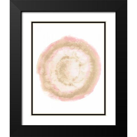 Custom Radiant Geode II Black Modern Wood Framed Art Print with Double Matting by McCavitt, Naomi