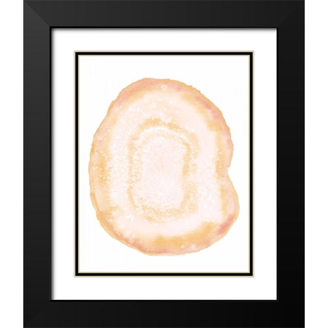 Custom Radiant Geode III Black Modern Wood Framed Art Print with Double Matting by McCavitt, Naomi