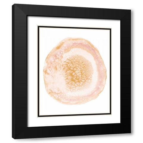 Custom Radiant Geode IV Black Modern Wood Framed Art Print with Double Matting by McCavitt, Naomi