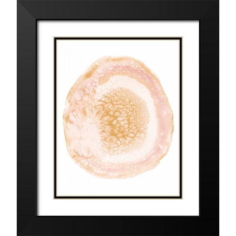 Custom Radiant Geode IV Black Modern Wood Framed Art Print with Double Matting by McCavitt, Naomi