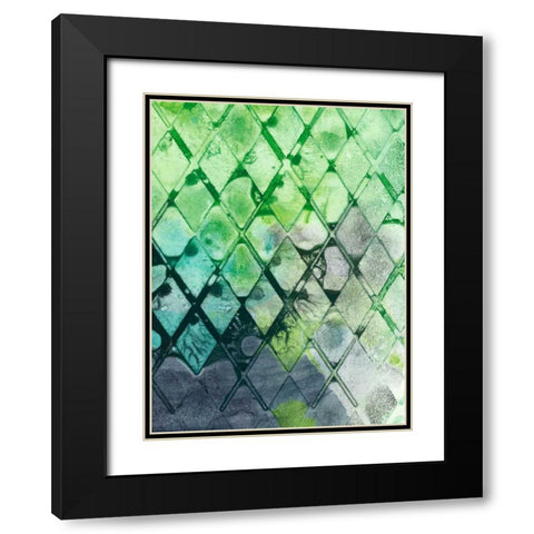 Dynamic Assembly I Black Modern Wood Framed Art Print with Double Matting by Chandler, Sharon