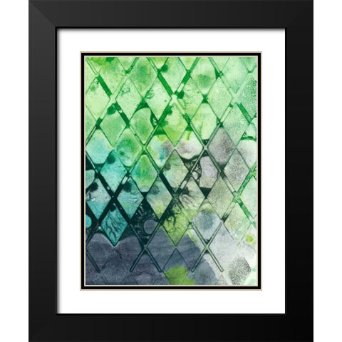 Dynamic Assembly I Black Modern Wood Framed Art Print with Double Matting by Chandler, Sharon