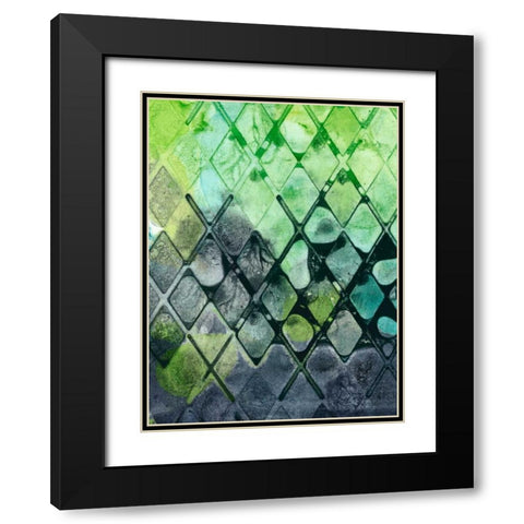 Dynamic Assembly II Black Modern Wood Framed Art Print with Double Matting by Chandler, Sharon