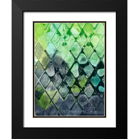 Dynamic Assembly II Black Modern Wood Framed Art Print with Double Matting by Chandler, Sharon