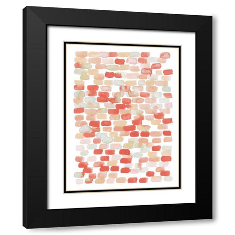 Candy Pattern II Black Modern Wood Framed Art Print with Double Matting by Popp, Grace