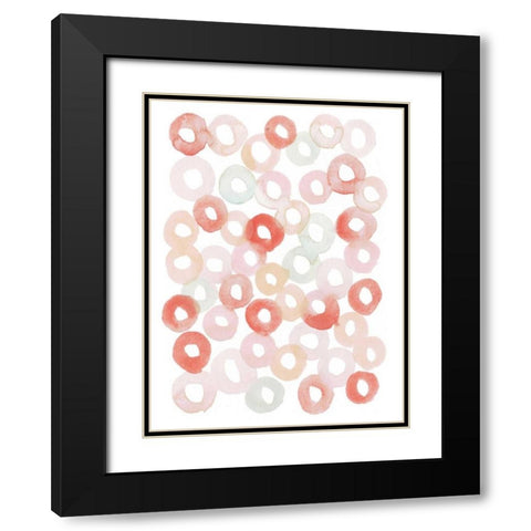 Candy Pattern III Black Modern Wood Framed Art Print with Double Matting by Popp, Grace