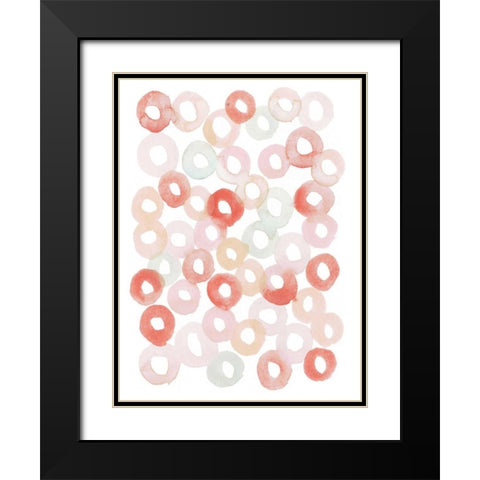 Candy Pattern III Black Modern Wood Framed Art Print with Double Matting by Popp, Grace