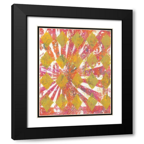 Harlequin Abstract II Black Modern Wood Framed Art Print with Double Matting by McCavitt, Naomi