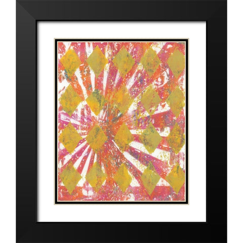 Harlequin Abstract II Black Modern Wood Framed Art Print with Double Matting by McCavitt, Naomi