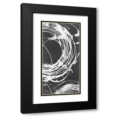 Circle Back II Black Modern Wood Framed Art Print with Double Matting by Harper, Ethan
