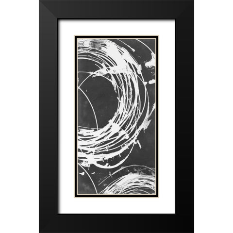 Circle Back II Black Modern Wood Framed Art Print with Double Matting by Harper, Ethan