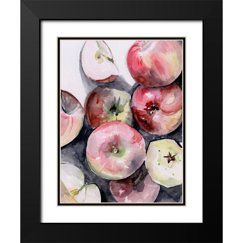 Fruit Slices I Black Modern Wood Framed Art Print with Double Matting by Parker, Jennifer Paxton