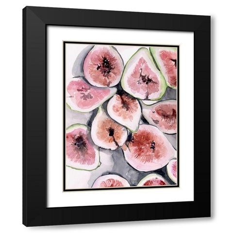 Fruit Slices II Black Modern Wood Framed Art Print with Double Matting by Parker, Jennifer Paxton