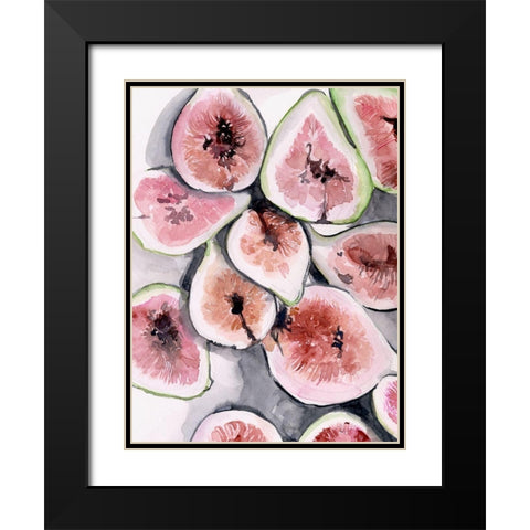 Fruit Slices II Black Modern Wood Framed Art Print with Double Matting by Parker, Jennifer Paxton
