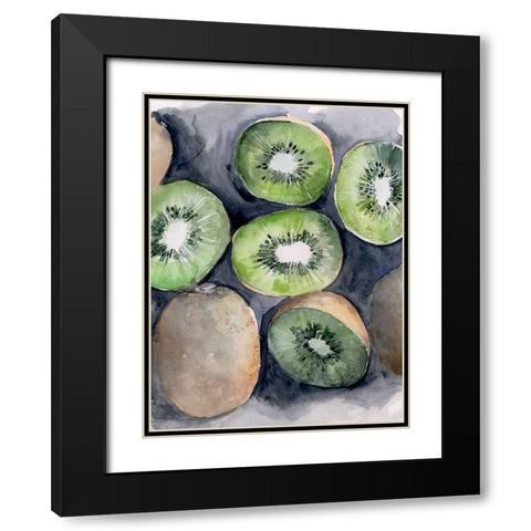 Fruit Slices IV Black Modern Wood Framed Art Print with Double Matting by Parker, Jennifer Paxton
