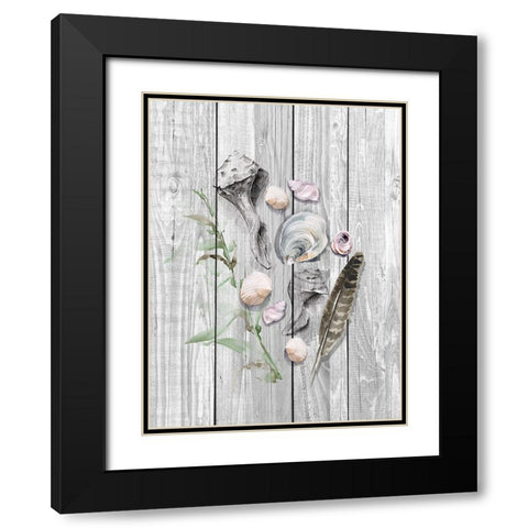 Drifted Ashore I Black Modern Wood Framed Art Print with Double Matting by Parker, Jennifer Paxton