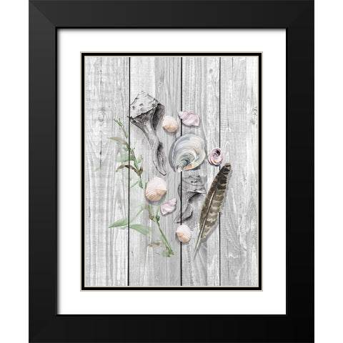 Drifted Ashore I Black Modern Wood Framed Art Print with Double Matting by Parker, Jennifer Paxton