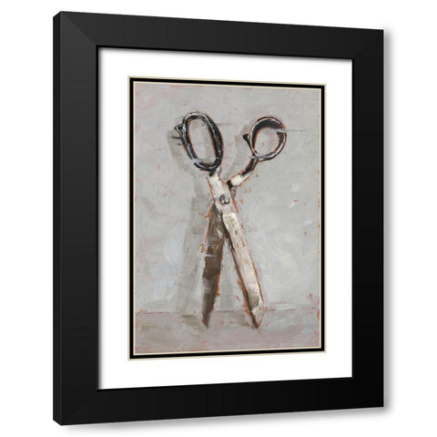 Cut it Out I Black Modern Wood Framed Art Print with Double Matting by Harper, Ethan