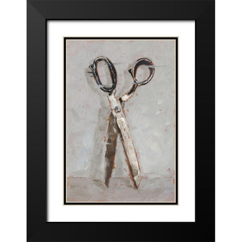 Cut it Out I Black Modern Wood Framed Art Print with Double Matting by Harper, Ethan