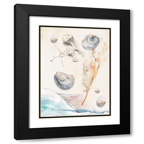 Washing Ashore I Black Modern Wood Framed Art Print with Double Matting by Parker, Jennifer Paxton