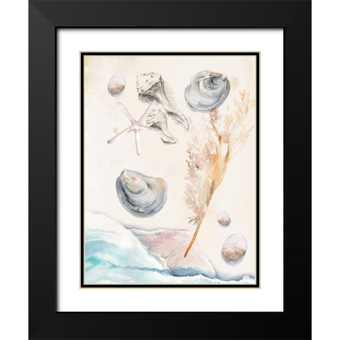 Washing Ashore I Black Modern Wood Framed Art Print with Double Matting by Parker, Jennifer Paxton