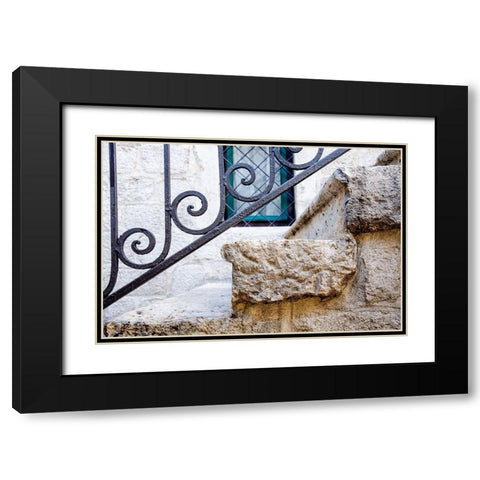 Iron Detail I - Kotor, Montenegro Black Modern Wood Framed Art Print with Double Matting by DeNardo, Laura