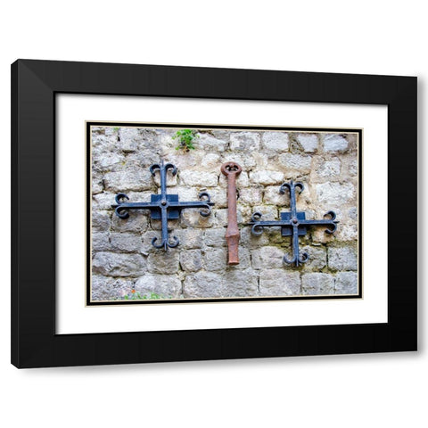 Iron Detail II - Kotor, Montenegro Black Modern Wood Framed Art Print with Double Matting by DeNardo, Laura