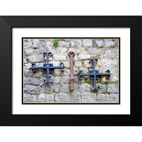 Iron Detail II - Kotor, Montenegro Black Modern Wood Framed Art Print with Double Matting by DeNardo, Laura