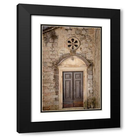 Distinguished Entrance - Kotor, Montenegro Black Modern Wood Framed Art Print with Double Matting by DeNardo, Laura