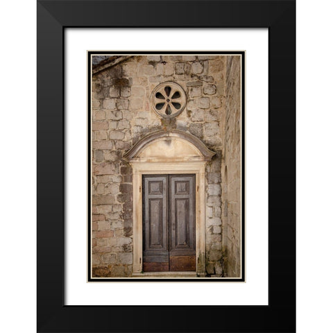 Distinguished Entrance - Kotor, Montenegro Black Modern Wood Framed Art Print with Double Matting by DeNardo, Laura