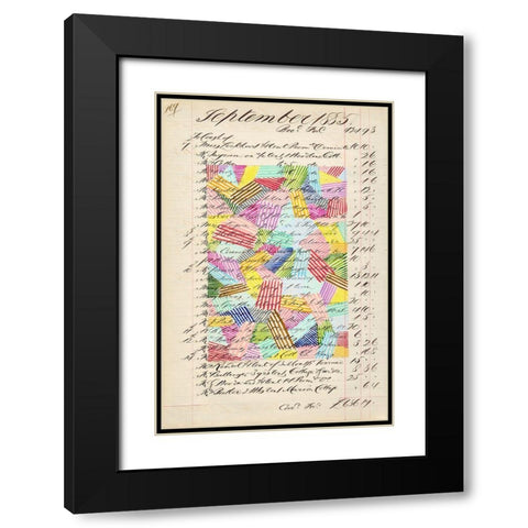 Journal Sketches XVII Black Modern Wood Framed Art Print with Double Matting by Galapon, Nikki