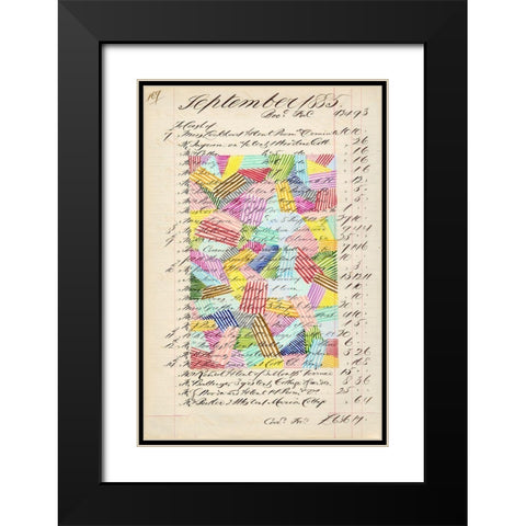 Journal Sketches XVII Black Modern Wood Framed Art Print with Double Matting by Galapon, Nikki
