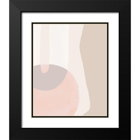 Sun Shapes I Black Modern Wood Framed Art Print with Double Matting by Parker, Jennifer Paxton