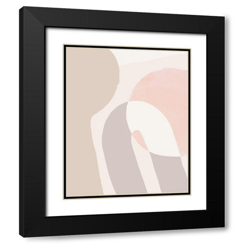Sun Shapes II Black Modern Wood Framed Art Print with Double Matting by Parker, Jennifer Paxton