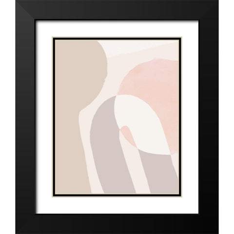 Sun Shapes II Black Modern Wood Framed Art Print with Double Matting by Parker, Jennifer Paxton