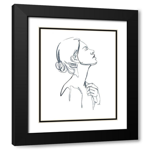 Exhale II Black Modern Wood Framed Art Print with Double Matting by Parker, Jennifer Paxton