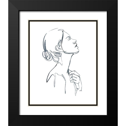 Exhale II Black Modern Wood Framed Art Print with Double Matting by Parker, Jennifer Paxton