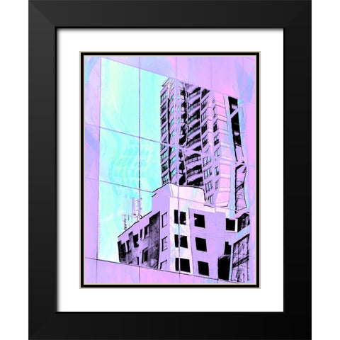 Urban Pastels I Black Modern Wood Framed Art Print with Double Matting by Bane, Eva