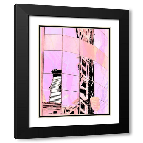 Urban Pastels III Black Modern Wood Framed Art Print with Double Matting by Bane, Eva