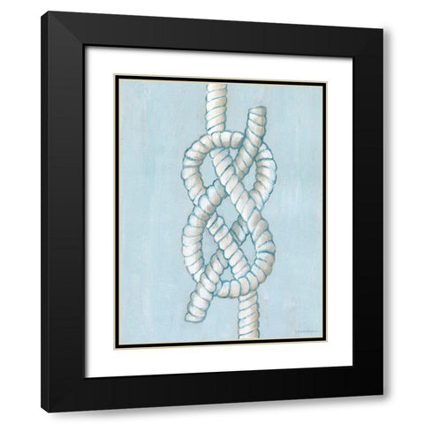 Starboard Knot I Black Modern Wood Framed Art Print with Double Matting by Lam, Vanna