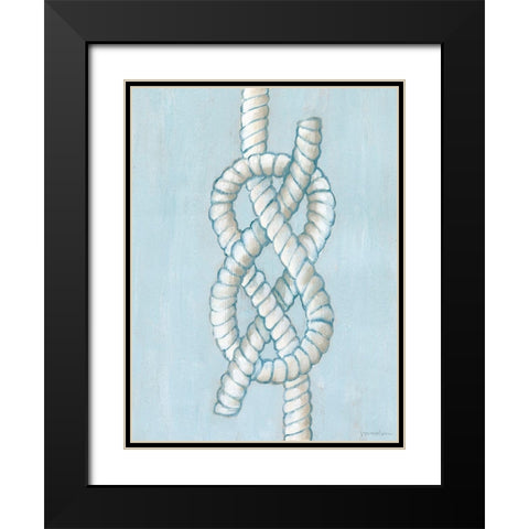 Starboard Knot I Black Modern Wood Framed Art Print with Double Matting by Lam, Vanna