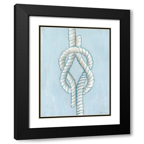Starboard Knot III Black Modern Wood Framed Art Print with Double Matting by Lam, Vanna