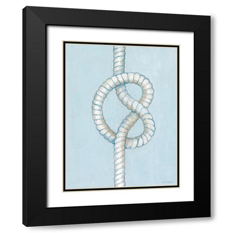 Starboard Knot IV Black Modern Wood Framed Art Print with Double Matting by Lam, Vanna