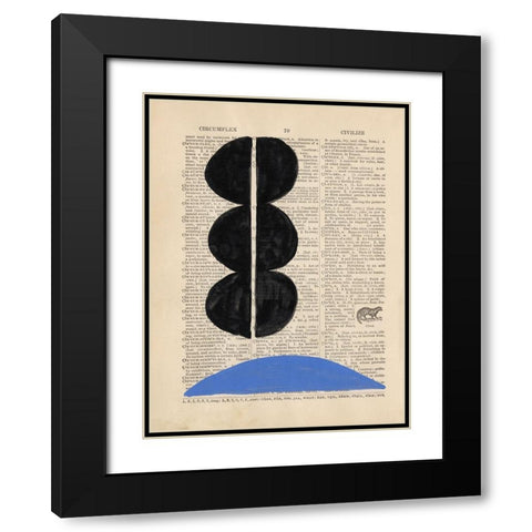 Modern Definition II Black Modern Wood Framed Art Print with Double Matting by Stramel, Renee W.