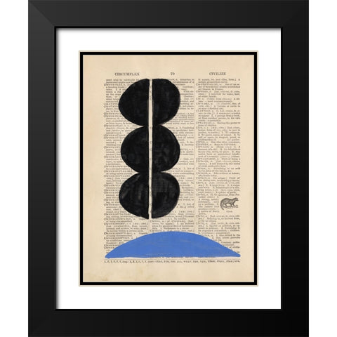 Modern Definition II Black Modern Wood Framed Art Print with Double Matting by Stramel, Renee W.
