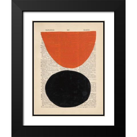 Modern Definition IV Black Modern Wood Framed Art Print with Double Matting by Stramel, Renee W.
