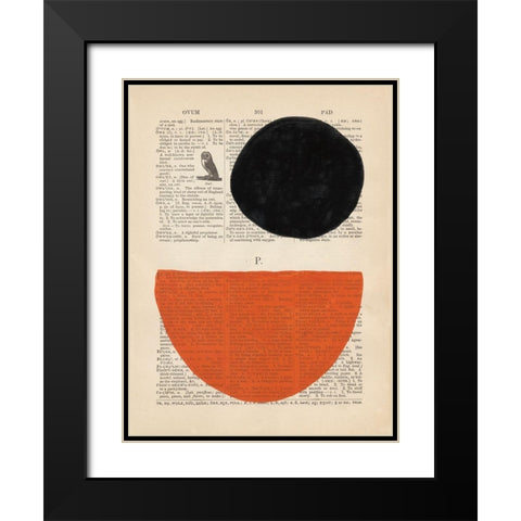 Modern Definition V Black Modern Wood Framed Art Print with Double Matting by Stramel, Renee W.