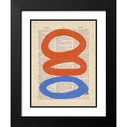 Modern Definition VI Black Modern Wood Framed Art Print with Double Matting by Stramel, Renee W.