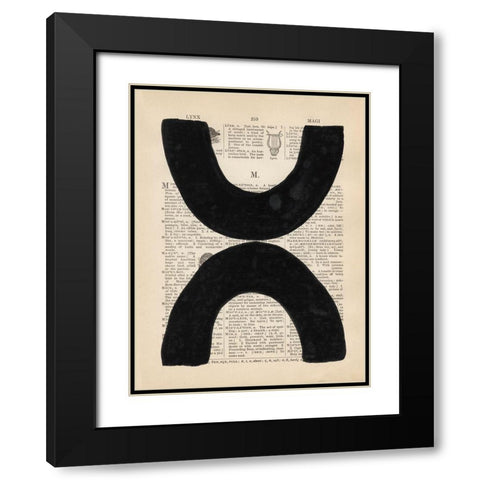 Modern Definition VII Black Modern Wood Framed Art Print with Double Matting by Stramel, Renee W.