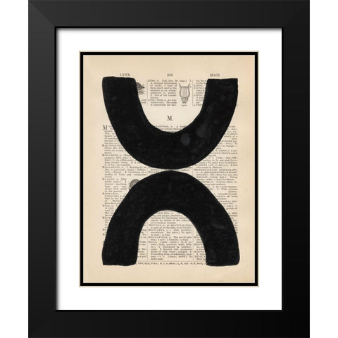 Modern Definition VII Black Modern Wood Framed Art Print with Double Matting by Stramel, Renee W.